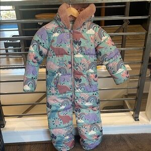 Next Soft Pink Fleece Snowsuit